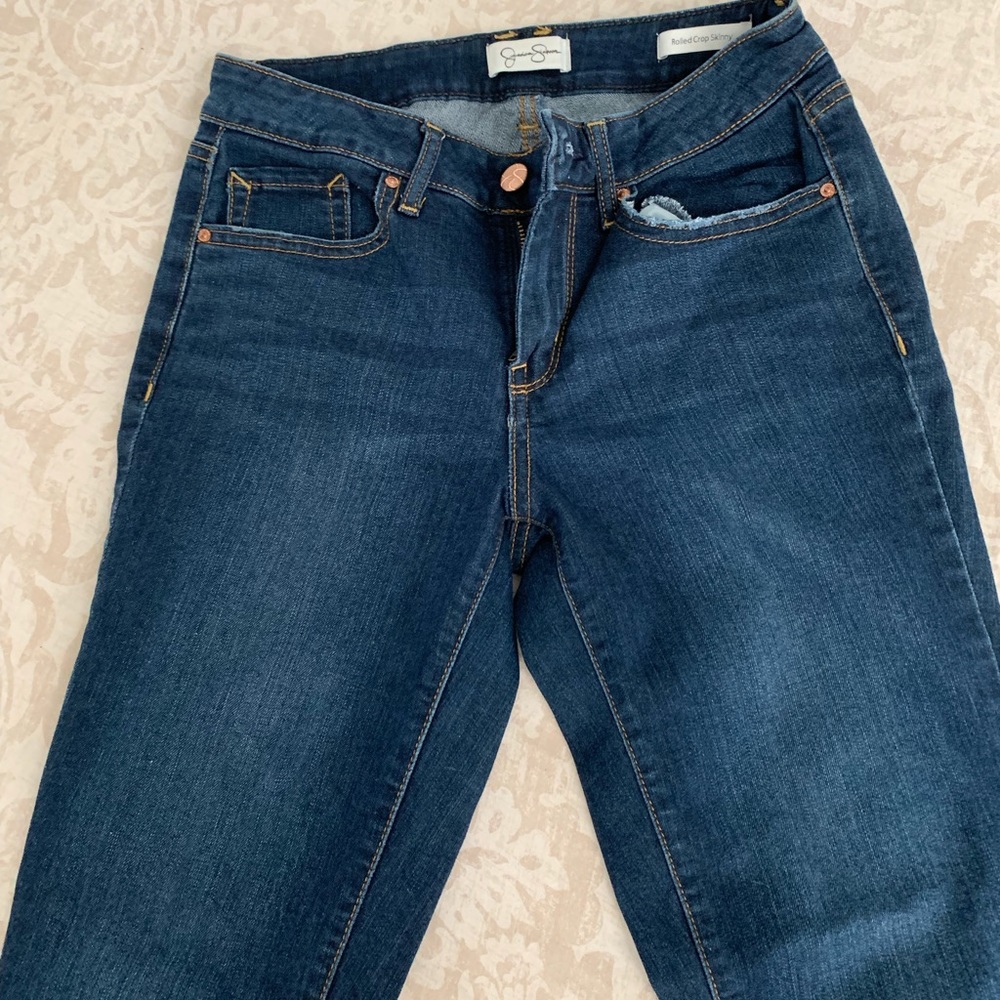 Jessica Simpson Rolled Crop Skinny Jeans